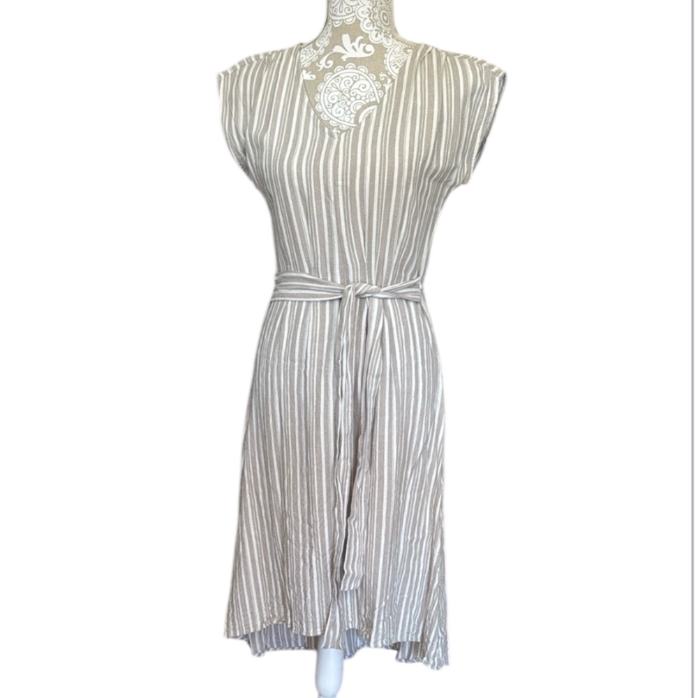 Naïf cotton stripe dress